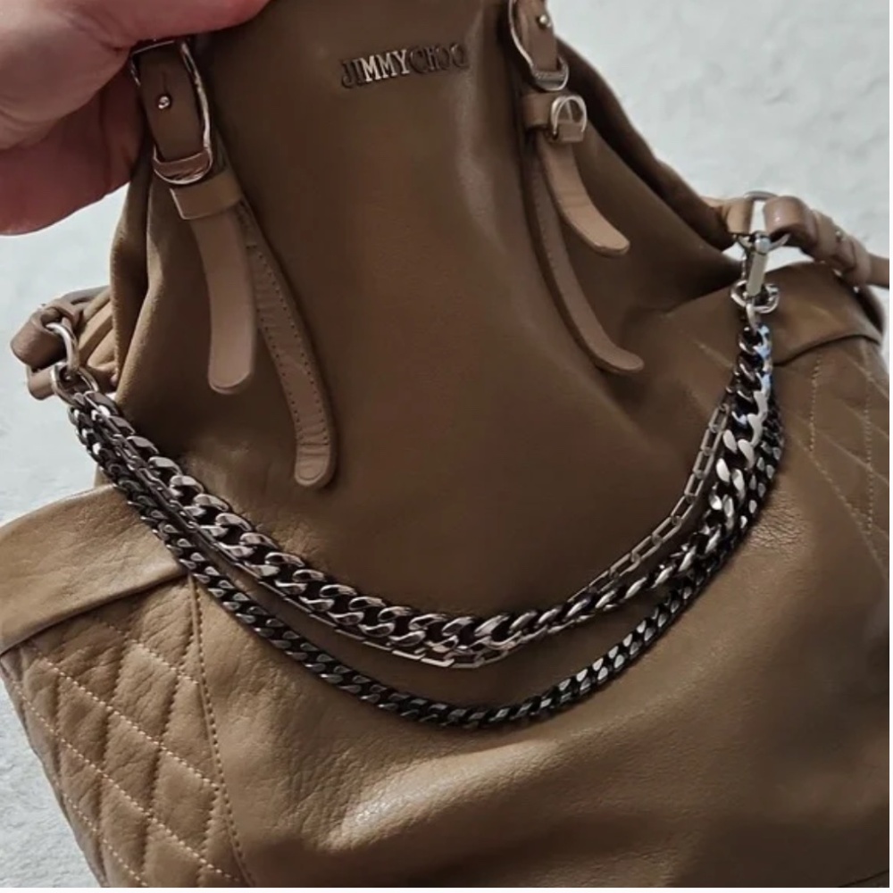 TRADED-Jimmy Choo Blaire / Blare Leather Tote - Picture 8 of 9